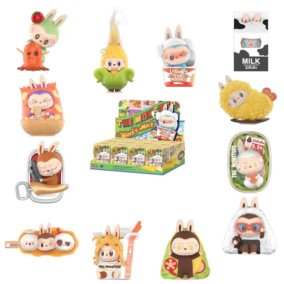 POP MART Labubu The Monsters Wacky Mart Series Confirmed Figure