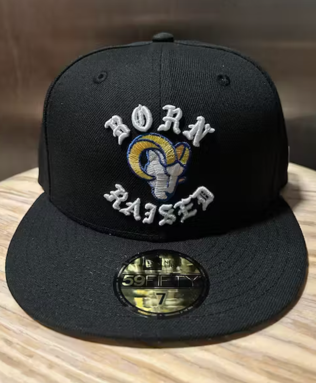 Born X Raised × NFL NEW ERA + RAMS FITTED ROCKER HAT: BLACK | eBay