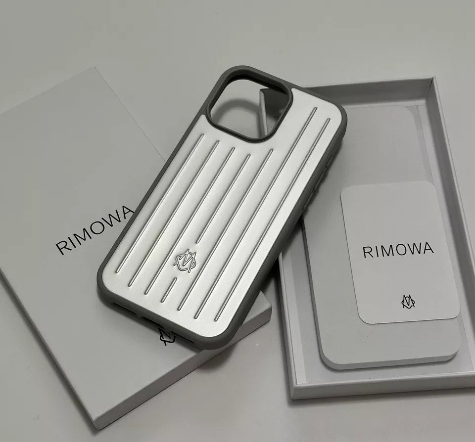RIMOWA Apple iPhone 15 Pro Silver Aluminium Phone Case | eBay