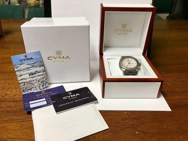 CYMA Navy Star World GTS Swiss Made Chronometer Skin Diver Watch