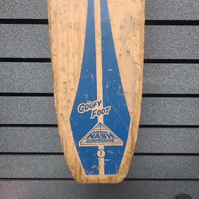 Nash Goofy Foot Sidewalk Surfbaord #7 | 1960s Blue #7 | Vintage