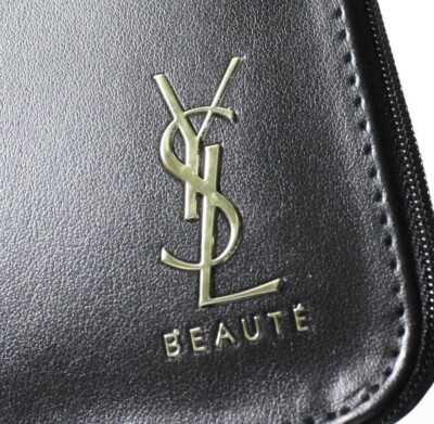 YSL Yves Saint Laurent BEAUTE Black Pouch 16.5 cm x 21 cm x depth