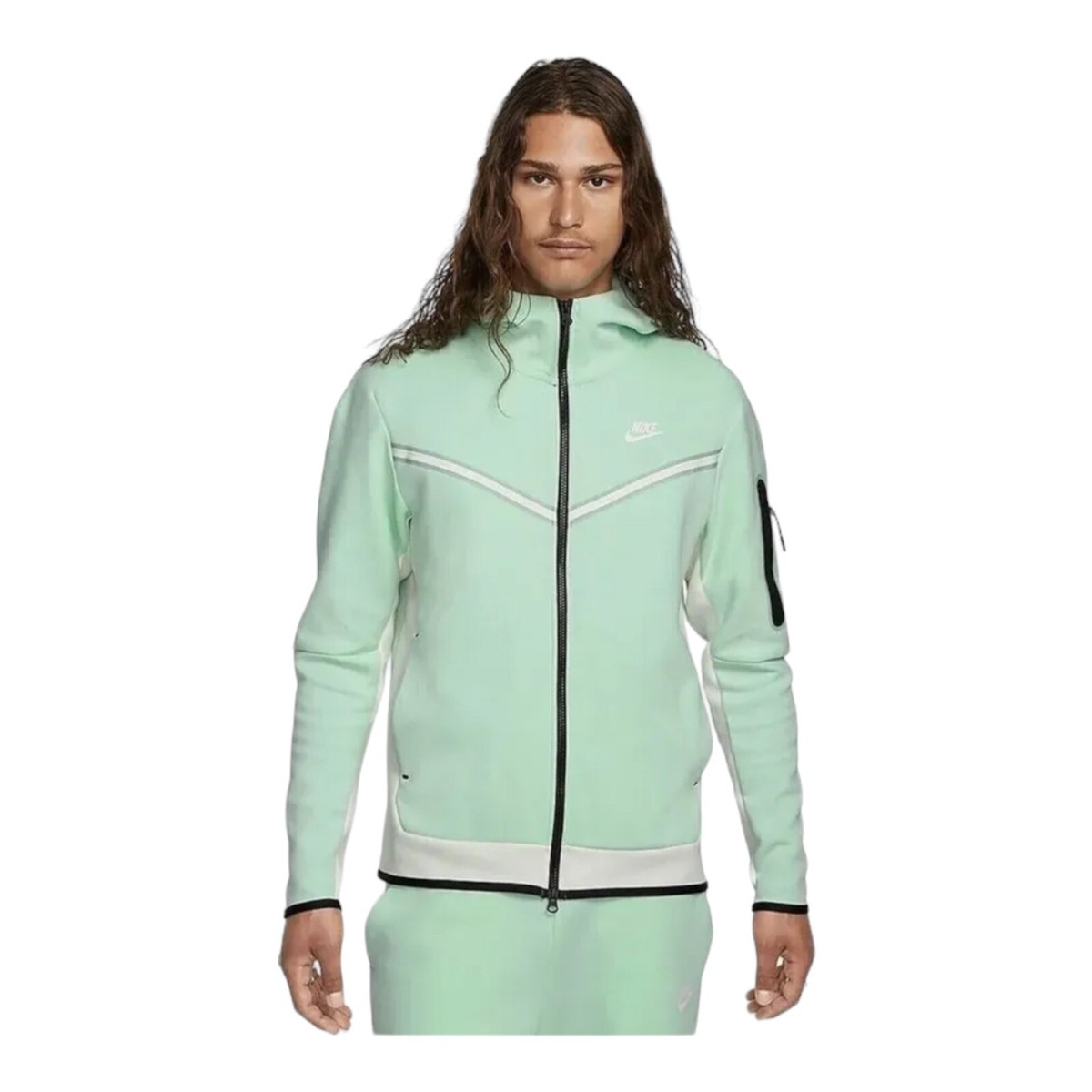 Nike Sportswear Tech Fleece Full-Zip Hoodie Mint CU4489-379 Men's