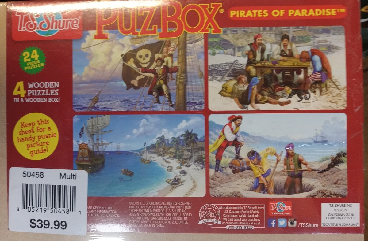 T.S. Shure Classic Handmade Quality Wood Box pirates of paradise 4