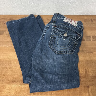 Vintage True Religion World Tour Men's Jeans Billy Row 28 Seat 34