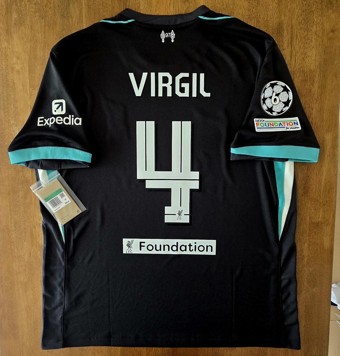 2024/25 NIKE LIVERPOOL FC #4 VIRGIL UCL CHAMPIONS LEAGUR AWAY