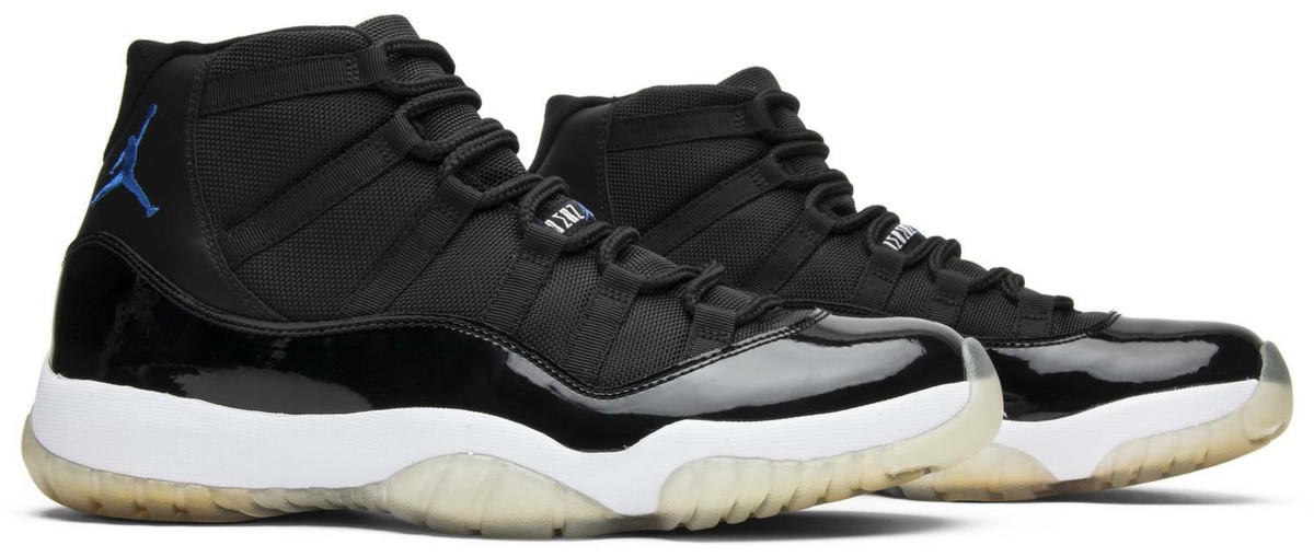 AIR JORDAN 11 RETRO SPACE JAM SIZE 13 BLACK/VARSITY ROYAL 378037