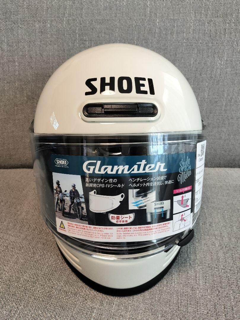 SHOEI GLAMSTER OFF WHITE Motorcycle helmet Size:M Used | eBay
