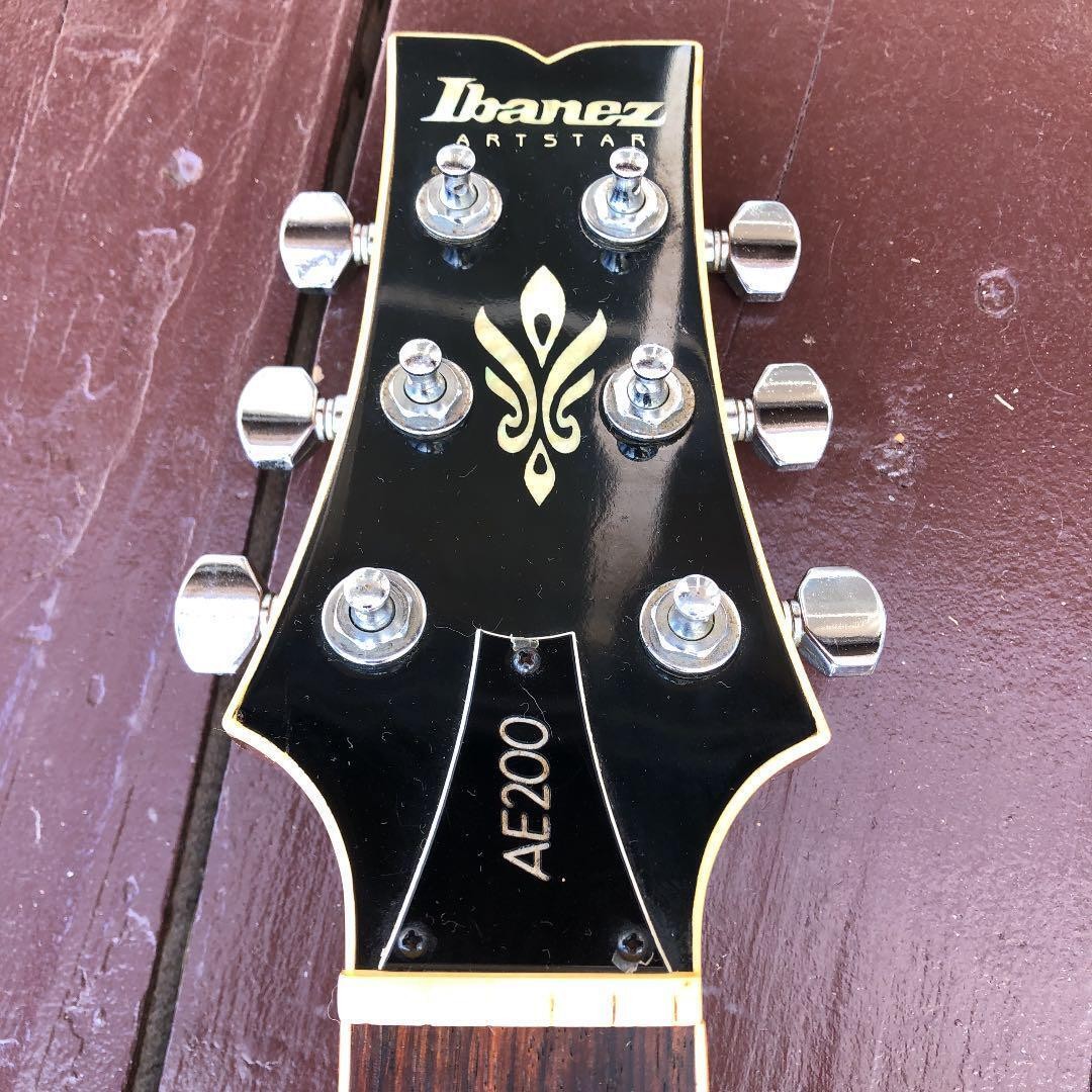 Electric Guitar Ibanez AE200 Artstar Natural SN H804802 | eBay