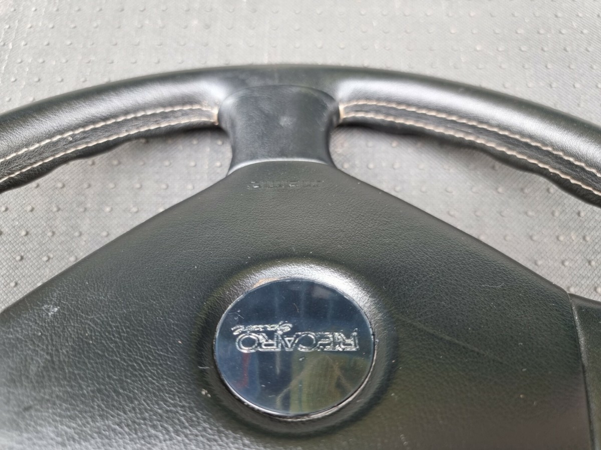 Momo Recaro Special 370mm Black Leather Steering Wheel | Genuine