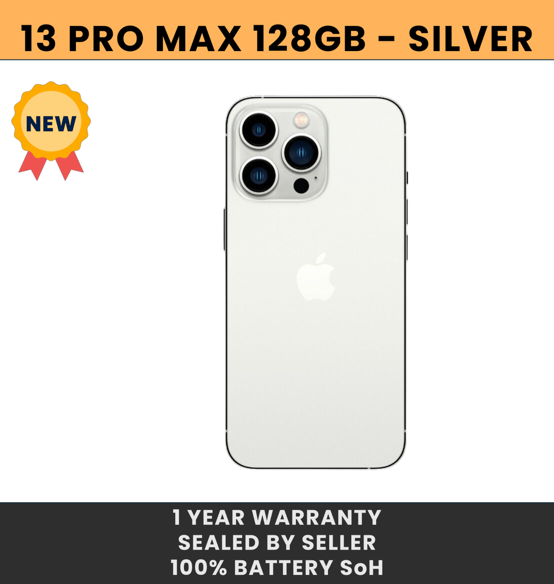 NEW Apple iPhone 13 Pro Max 128GB Factory Unlocked 5G (GSM/CDMA