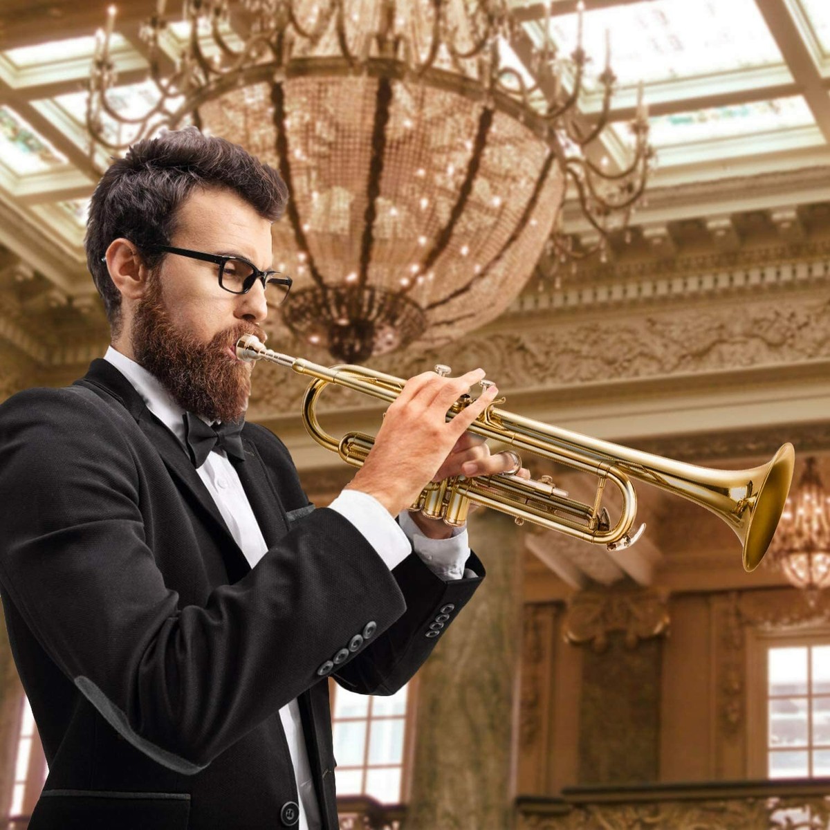 Eastar Trumpet ETR-380 Bb - Gold Brass - with Case and Mouthpiece