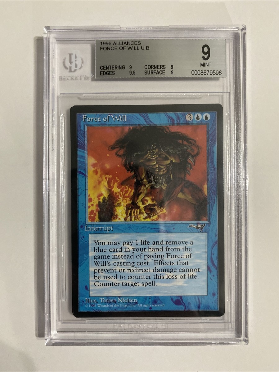 意志の力 Force of will 英語 拡張 foil 4枚セット MTG 意志の力 英語