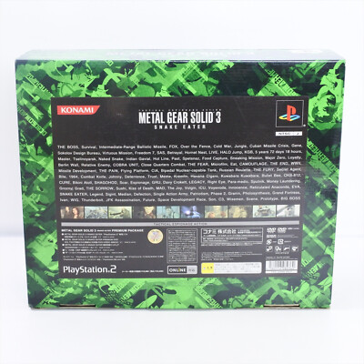 METAL GEAR SOLID 3 Snake Eater Premium Package Playstation 2 For