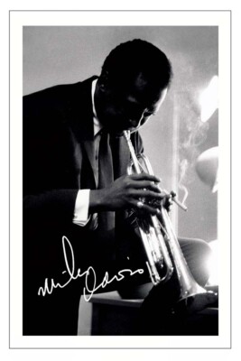 MILES DAVIS Signed Autograph PHOTO Gift Signature Print Music