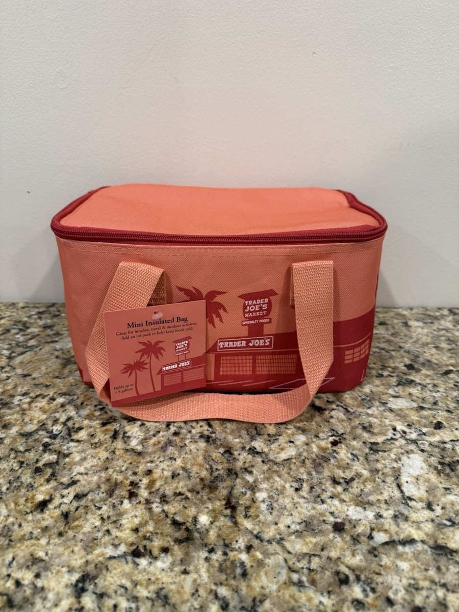 Trader Joe's Mini Insulated Bag Peach Summer 2025 New Release