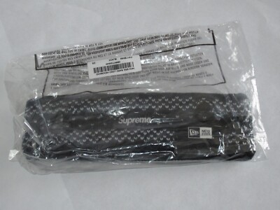 SUPREME x New Era Arc Logo Headband Black / White One Size NEW! F