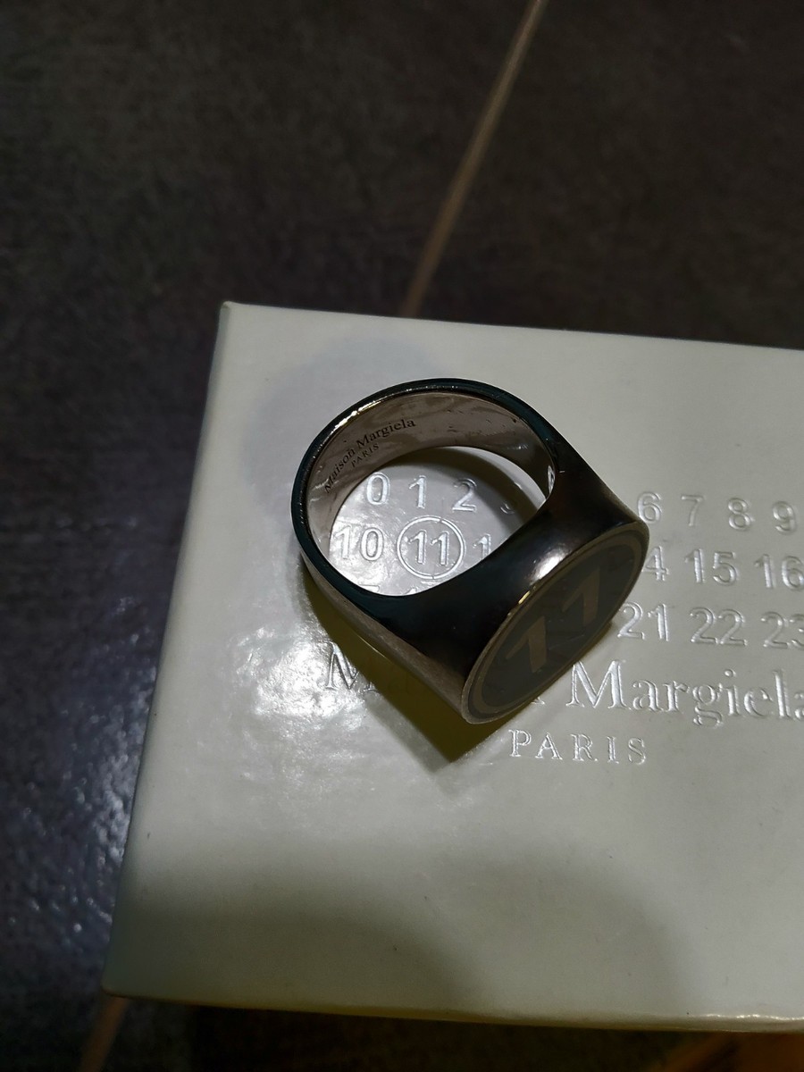 Maison Martin Margiela Numeral 11 Signet Ring 100% Argento silver
