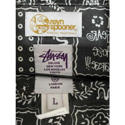 Stussy Deluxe x Reyn Spooner Hawaiian Traditions Jacket Black