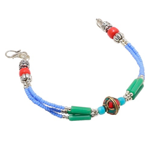 Vintage Navajo Edison & Sandy Smith Sterling & Turquoise Bracelet