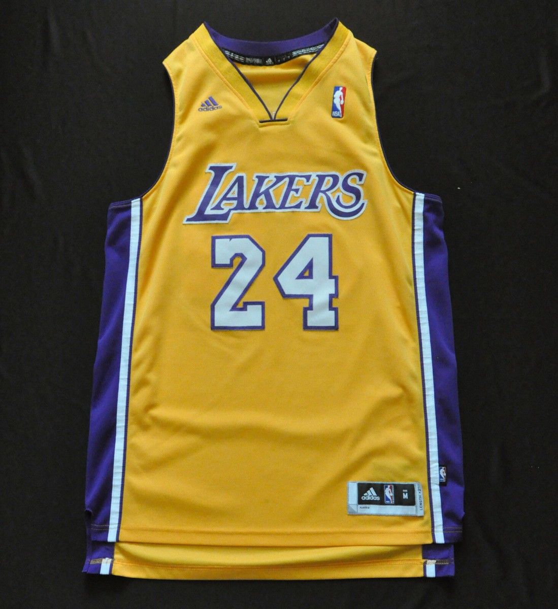 Kobe Bryant #24 Los Angeles Lakers Adidas Jersey Swingman Yellow
