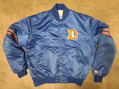 Vintage 90s NFL Denver Broncos Pro Line Starter Bomber Jacket L | eBay