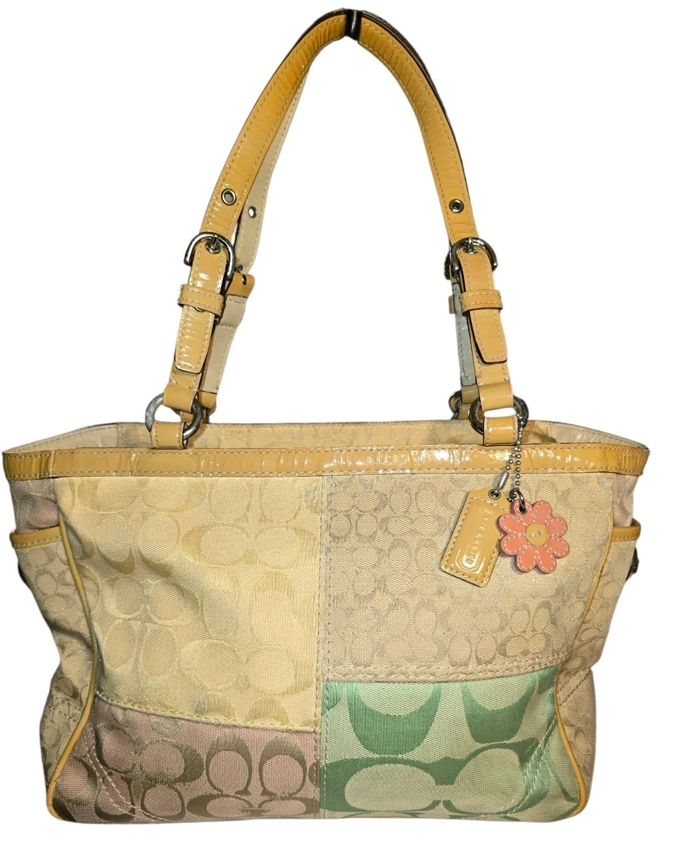 Coach Patchwork Leather Exterior Shoulder Bag Bags & Handbags for