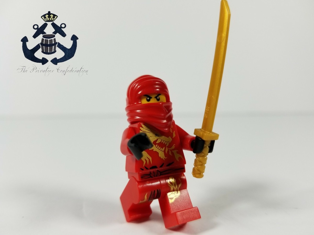 Lego Minifigure Ninjago Kai DX + Pearl Gold Katana njo009 From