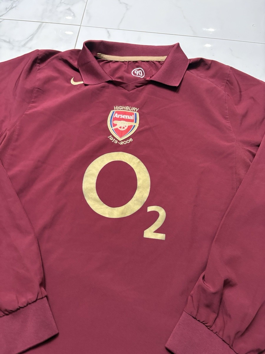 Nike Arsenal 2006 Henry #14 Long Sleeve Highbury Red Authentic