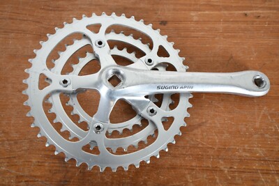 SUGINO AP110 CRANKSET 175mm 48/38/28T Triple Vintage Cranks Square