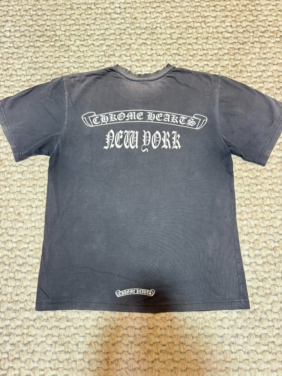 Vintage Chrome Hearts New York Distressed Faded T shirt | eBay