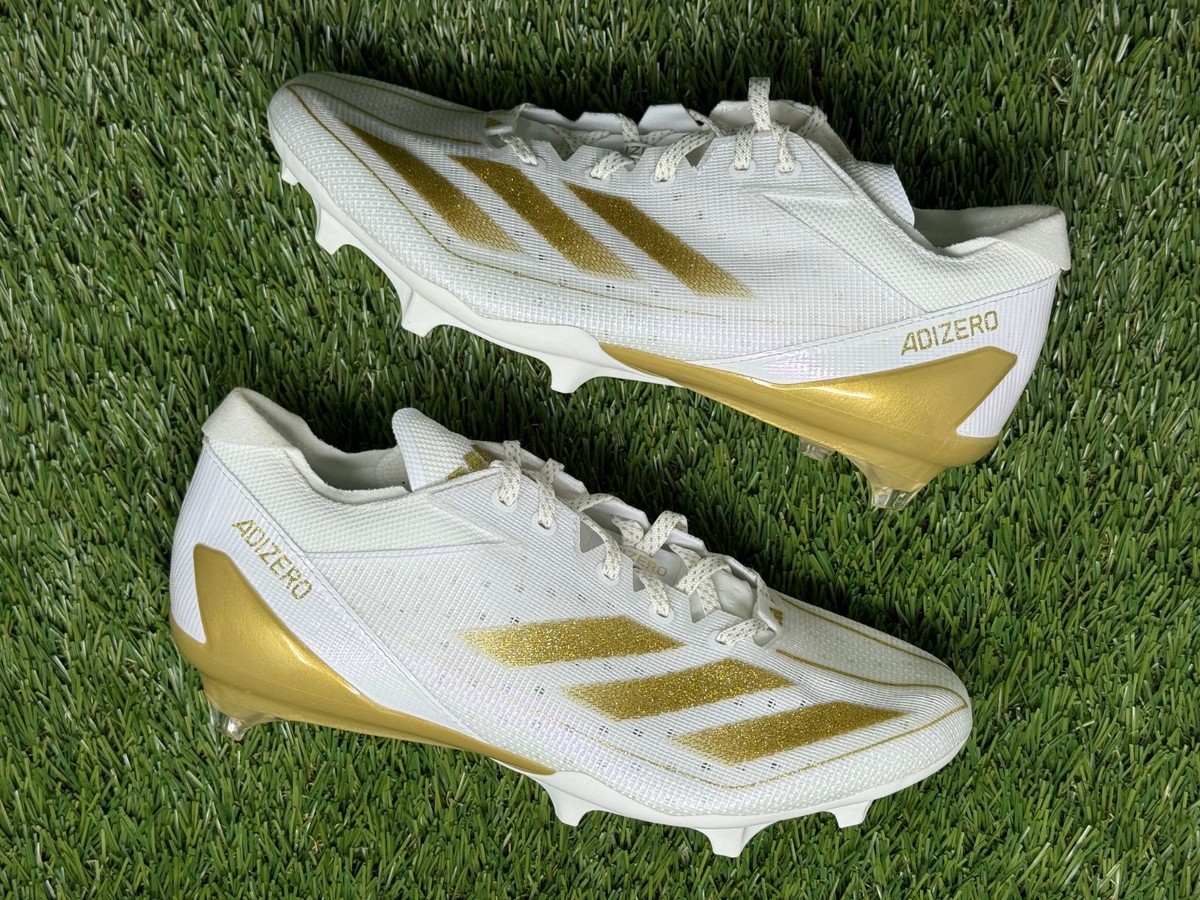 Adidas Adizero Electric White Gold Football Cleats IE4381 Men's