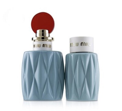 Miu Miu Coffret Eau De Parfum Spray 1.7 oz Perfumed Body Lotion