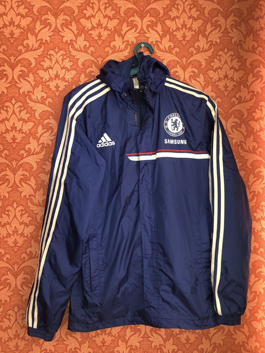 Rare Chelsea London Football Training Jacket Size M Adidas Mens