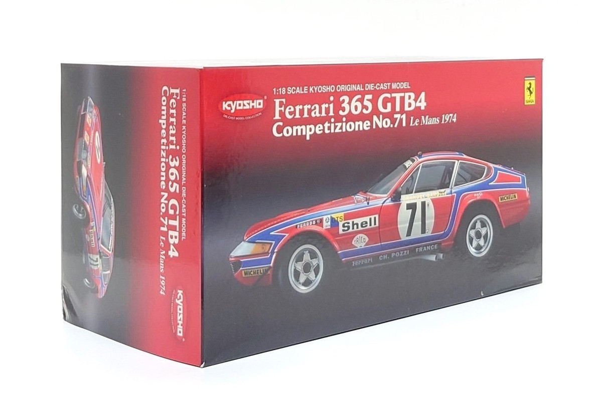 Kyosho Original 1:18 Ferrari 365 GTB/4 Competizione #71 - 24h Le