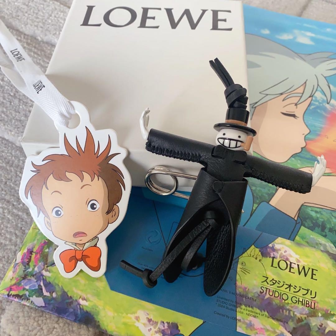 LOEWE x Howl's Moving Castle Ghibli Turnip Head Brooch Bag Charm w
