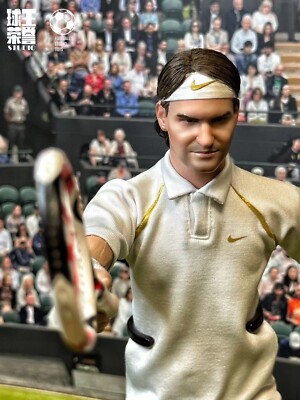 custom 1/6 scale Roger Federer Male Model for 12'' Action Figure