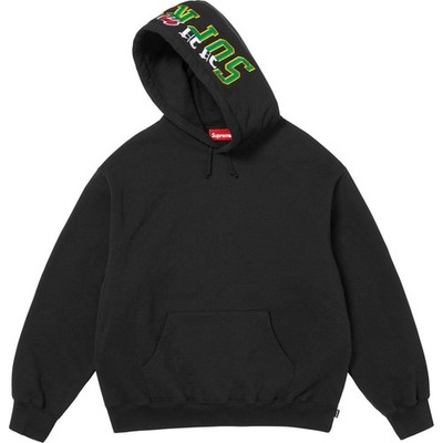 Supreme Multi Logos Hooded Sweatshirt Black (Size Medium, Large