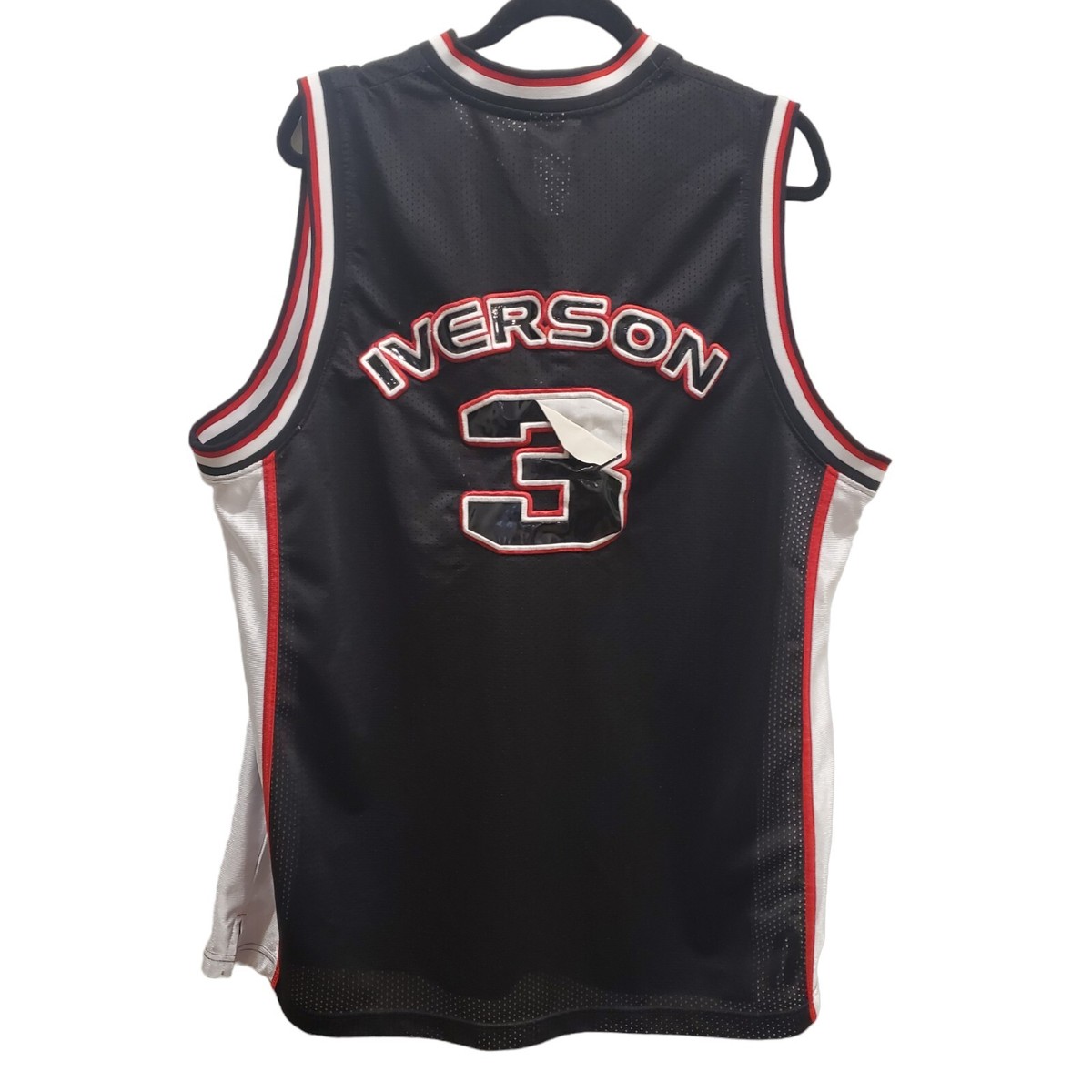 Allen Iverson NBA Black Limited Edition #3 Reebok Jersey Size