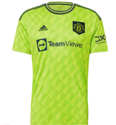 Adidas Men's Manchester United 22/23 Third Jersey Semi Solar Slime
