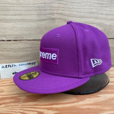 NWT SUPREME NEW ERA Box Logo Opening Day 2021 Grape Icy uv fitted