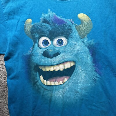 Vintage Y2K Disney Pixar Sully Big Face Monsters Inc T-Shirt Sz