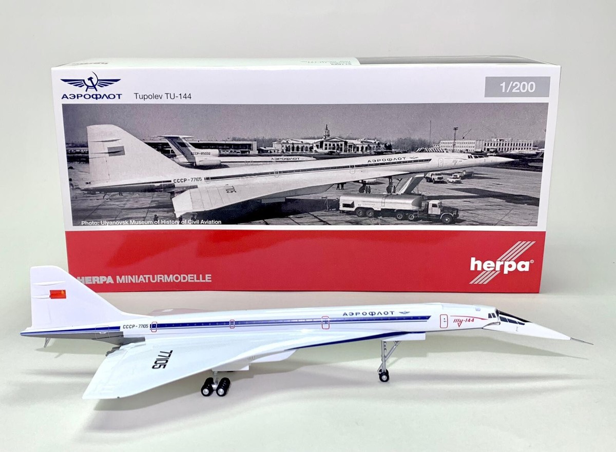 HERPA へルパウイングス 1/200 アエロフロート Tu-144 RARE Herpa
