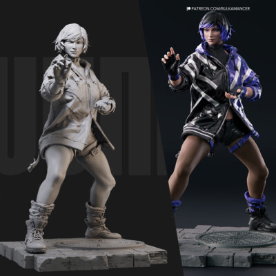 Reina Tekken 8 3D Printing Unassembled Unpainted Model Kits Resin