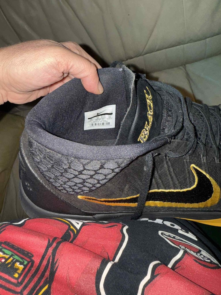 NIKE KOBE AD BM MEN SIZE 17 BLACK MAMBA GOLD LOS ANGELES LAKERS