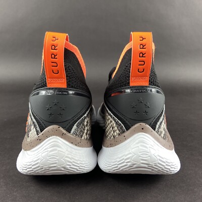 Under Armour Men's Curry 8 Flow Snake Black White Shoes 3024429
