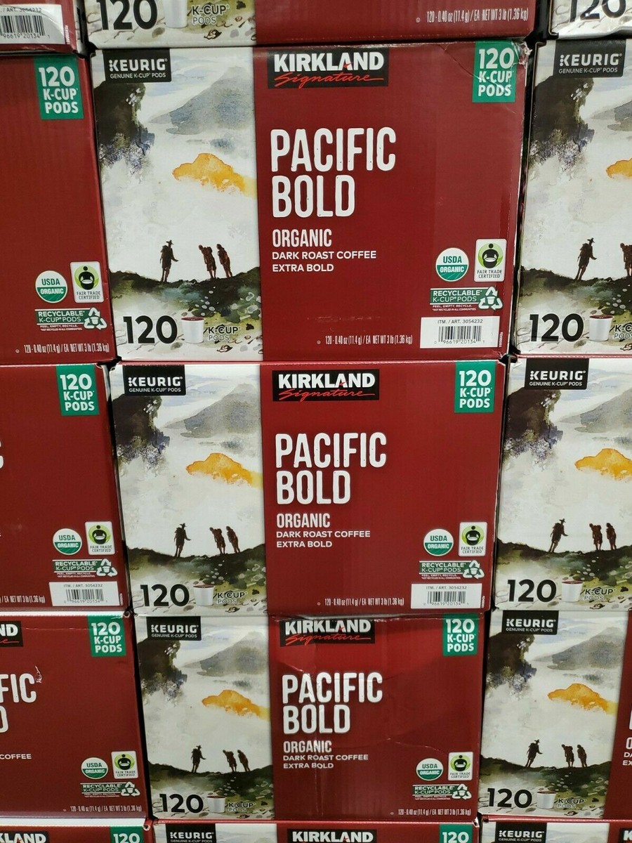 Kirkland Signature Organic Pacific Bold Dark Roast Coffee K-Cup