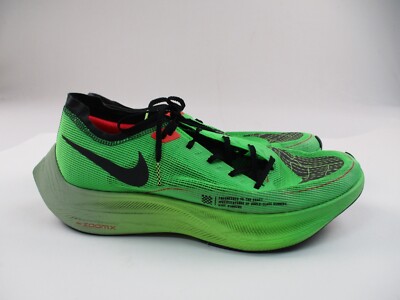 Nike ZoomX Vaporfly Next% 2 Ekiden Scream Mens 13 Green Black