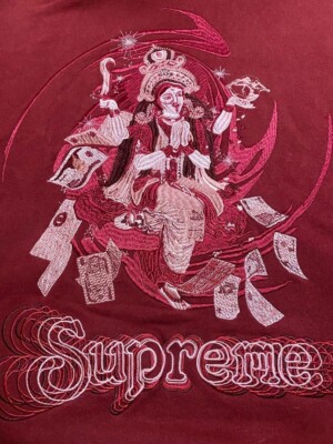 Supreme Lakshmi Oversized Zip Up Hooded Sweatshirt 22AW Red Men's