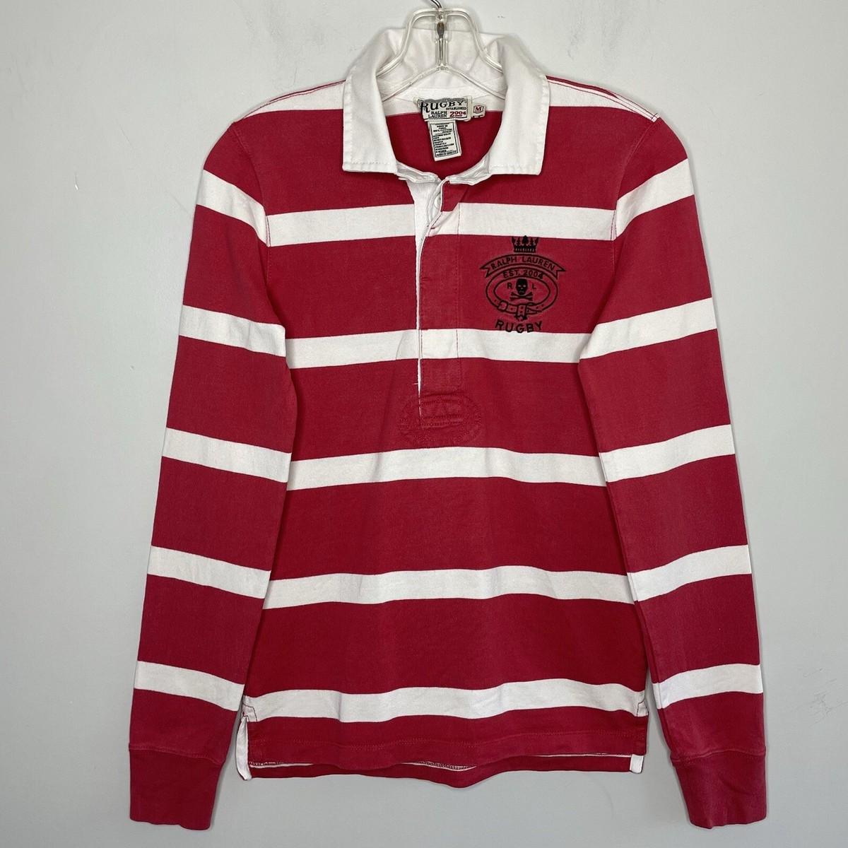 Ralph Lauren RUGBY Vintage 2004 Youth Medium Red Stripe Long